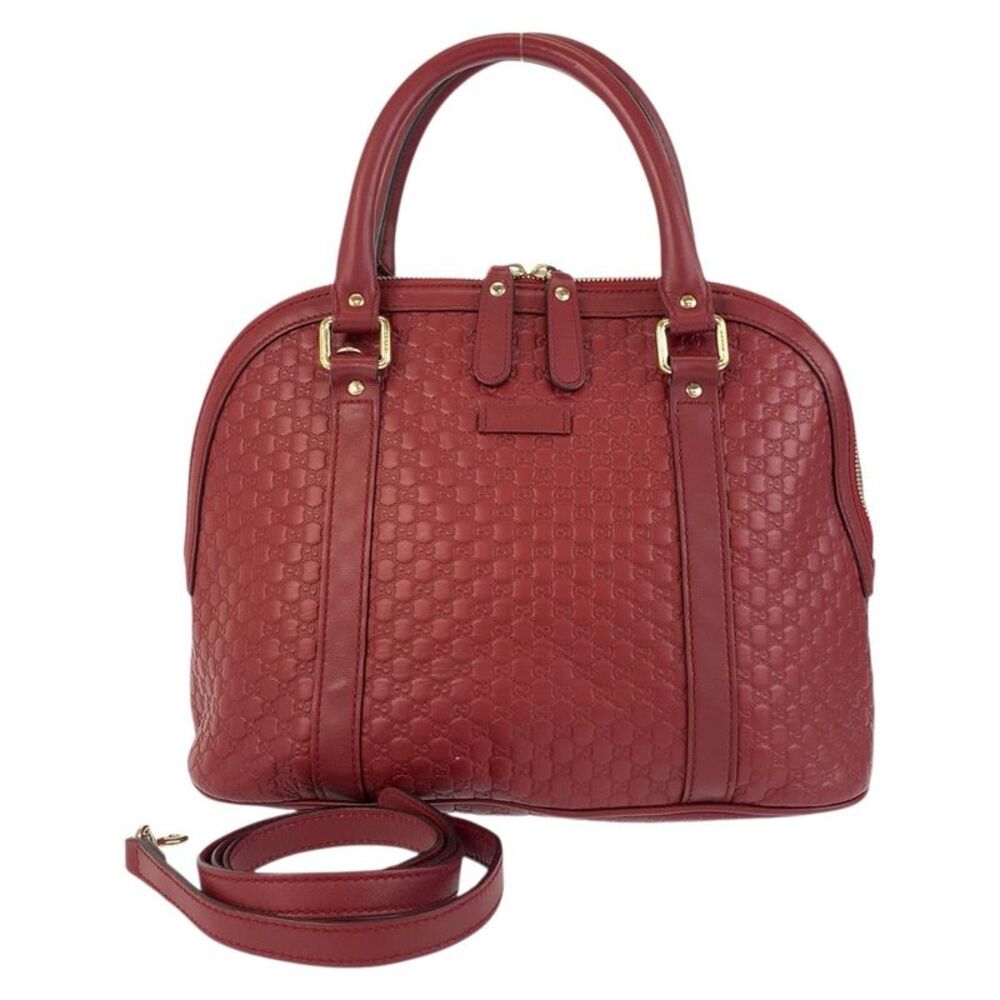Gucci Leather Microguccissima Handbag